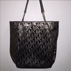 Michael Kors mirror jet setter tote
